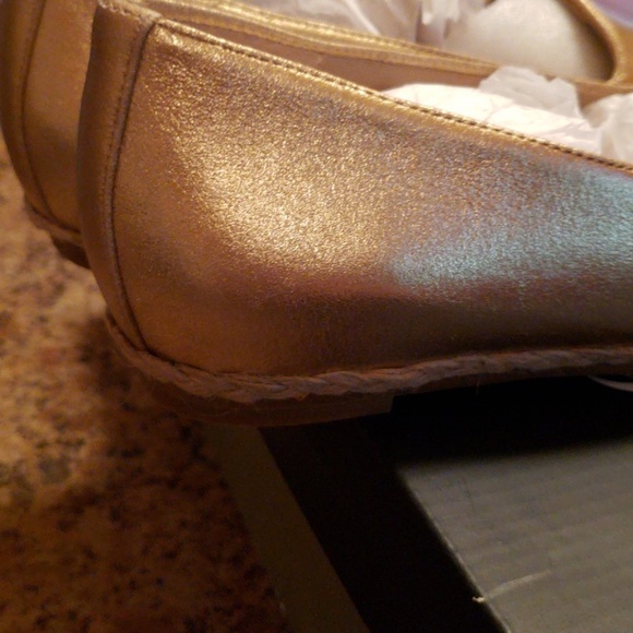 Trotter Gold Liz espadrille Loafer shoes size 9 - Picture 5 of 6